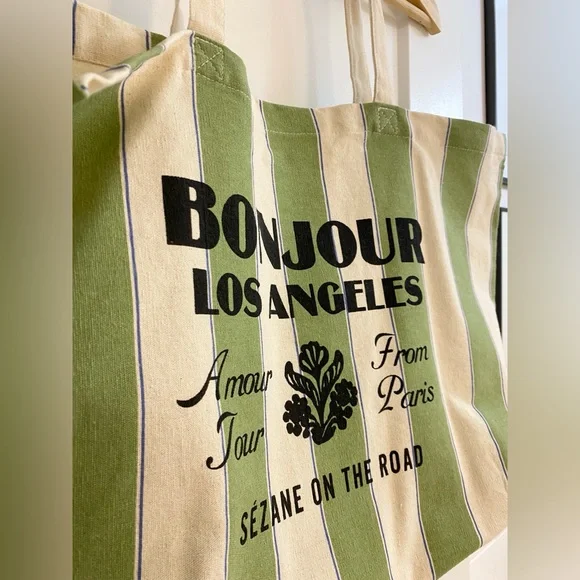 Sézane on the Road canvas tote bag - Picture 2 of 5
